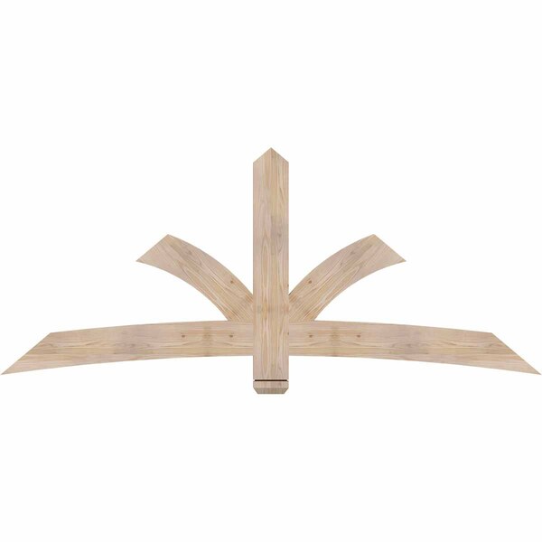 Ekena Millwork Davenport Smooth Timber Gable Bracket, Douglas Fir, 84"W x 35"H x 1 1/2"D x 5 1/2"F, 10/12 Pitch GBW084X35X0206DAV00SDF - main